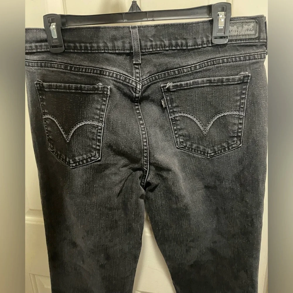 Women’s Faded Black Levi’s 505 Straight Leg Black Label size 14 Short